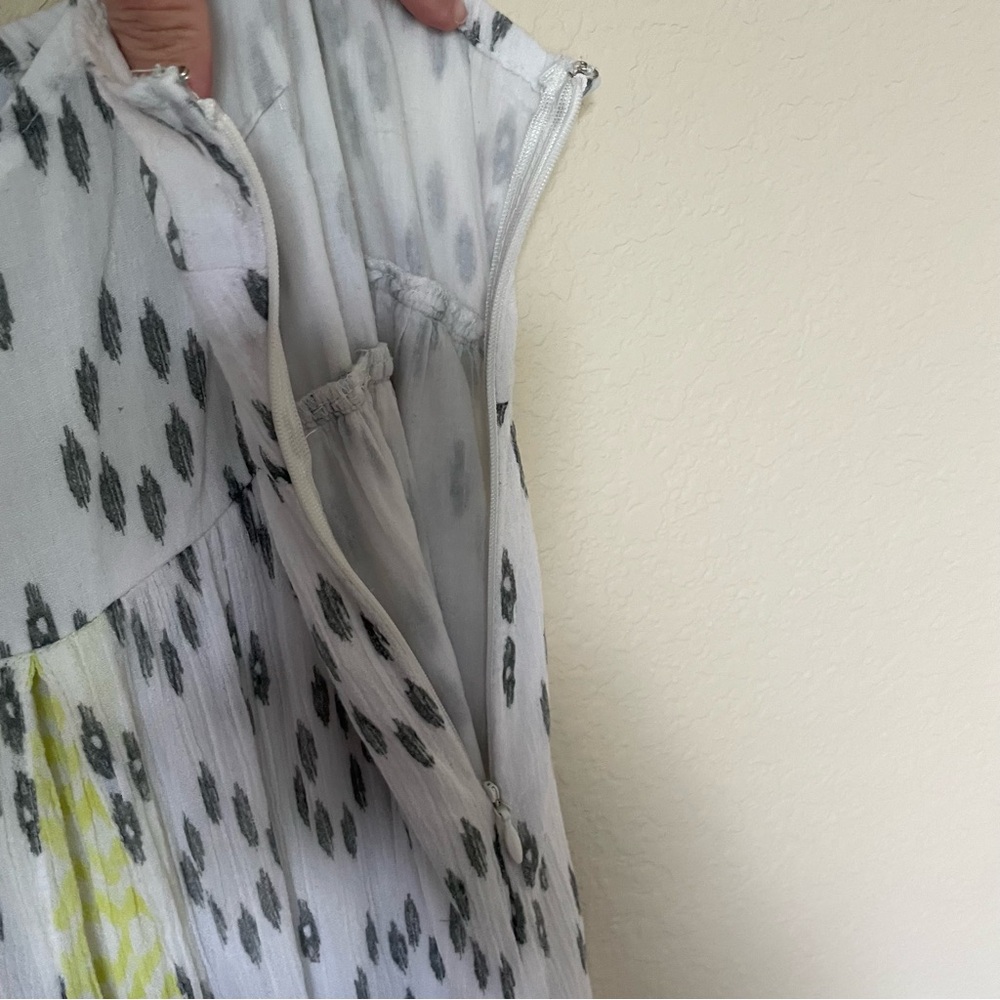 O'Neill Lagoon Grey and Yellow Print Maxi‎ Dress Size 5 - Picture 11 of 11